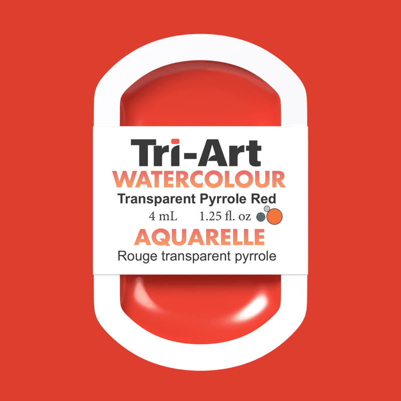 Tri-Art Water Colours - Transparent Pyrrole Red Medium