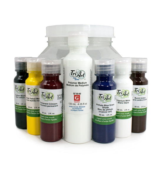 Tri-Art Professional Liquid Acrylic Basic Set